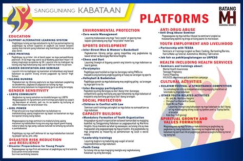 plataporma ng sk chairman tagalog|Top 25 SK Project Ideas For Empowering Youth and Community.